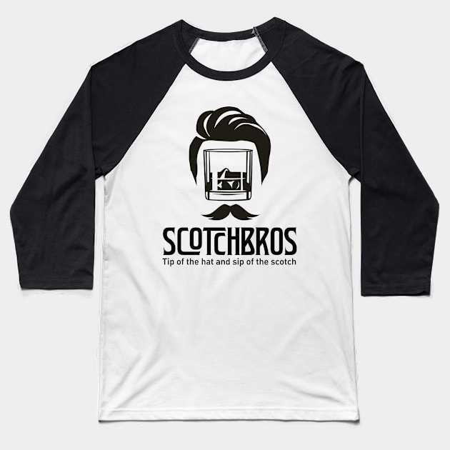 Cool Gentlemen Scotch Bro Baseball T-Shirt by ScotchBrosNC